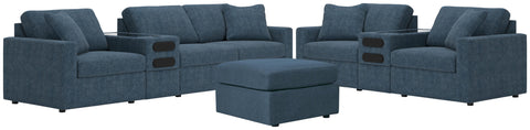 Solstice 4-Piece Sectional Sofa, 3-Piece Sectional Loveseat and Ottoman