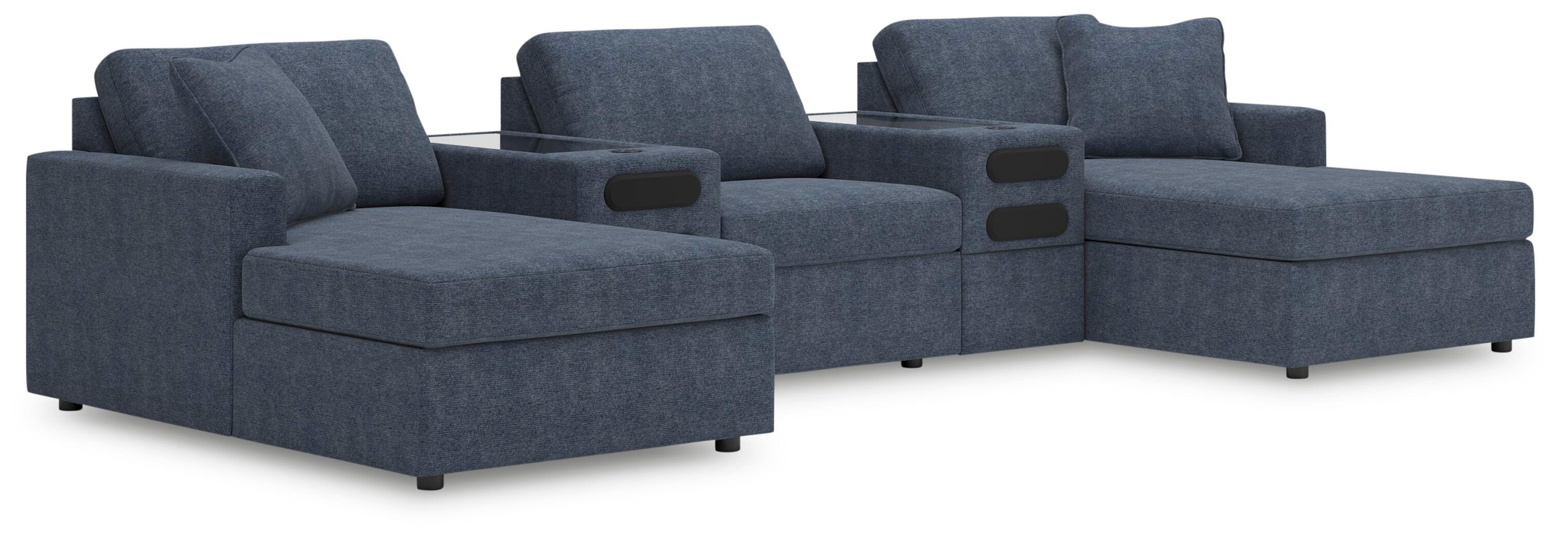 Solstice 5-Piece Double Chaise with Audio Consoles