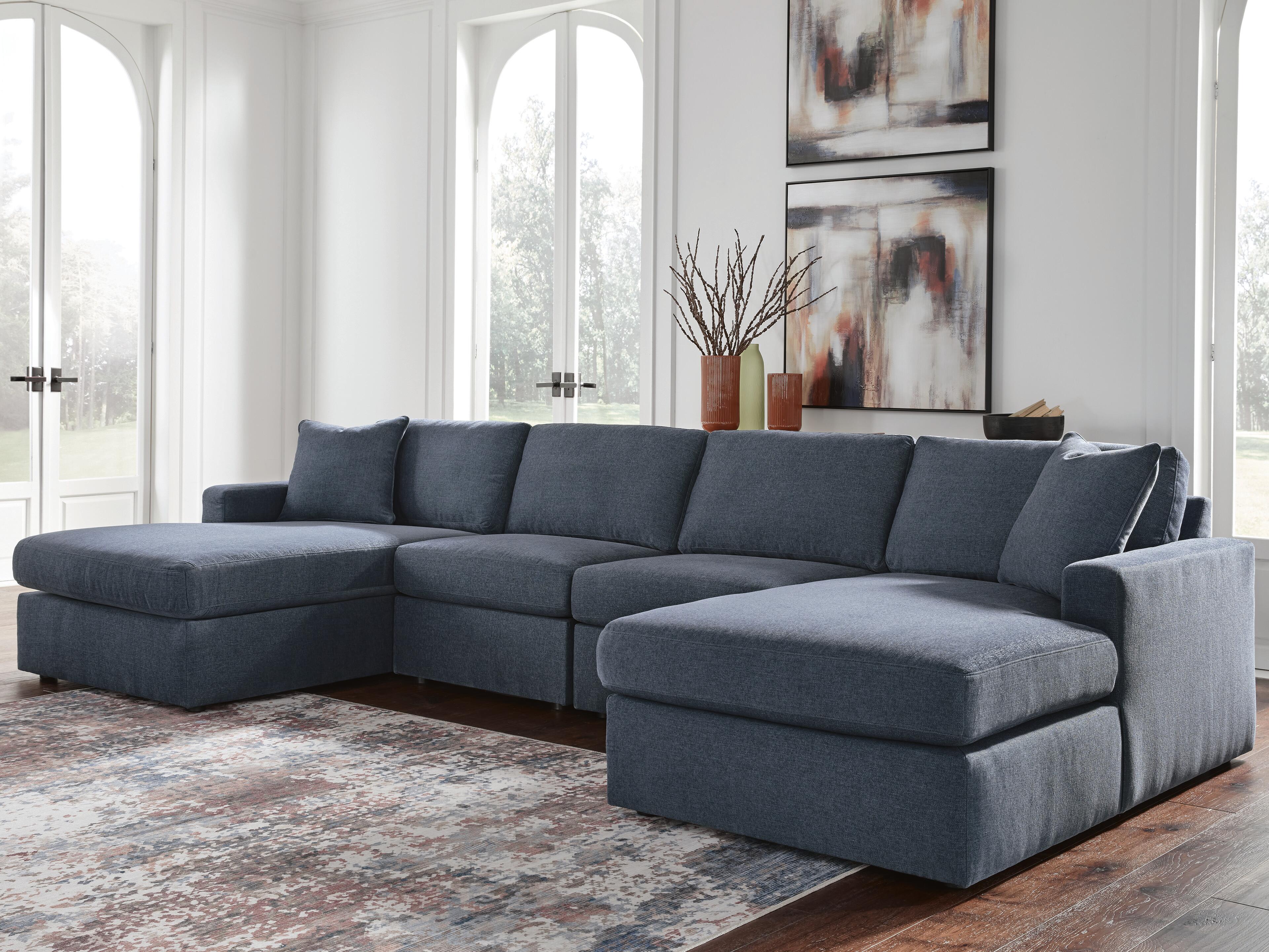 Solstice 4-Piece Double Storage Chaise Sectional