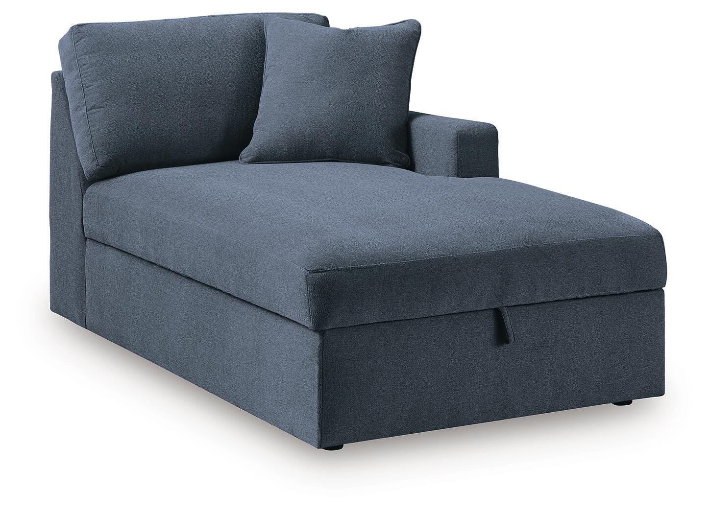 Solstice 8-Piece Sectional with Storage Chaise and Audio Consoles