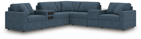 Solstice 7-Piece Balanced Sectional with Audio and Storage Consoles