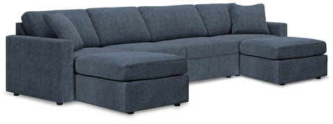 Solstice 4-Piece Sectional and 2 Ottomans