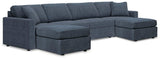 Solstice 4-Piece Sectional and 2 Ottomans