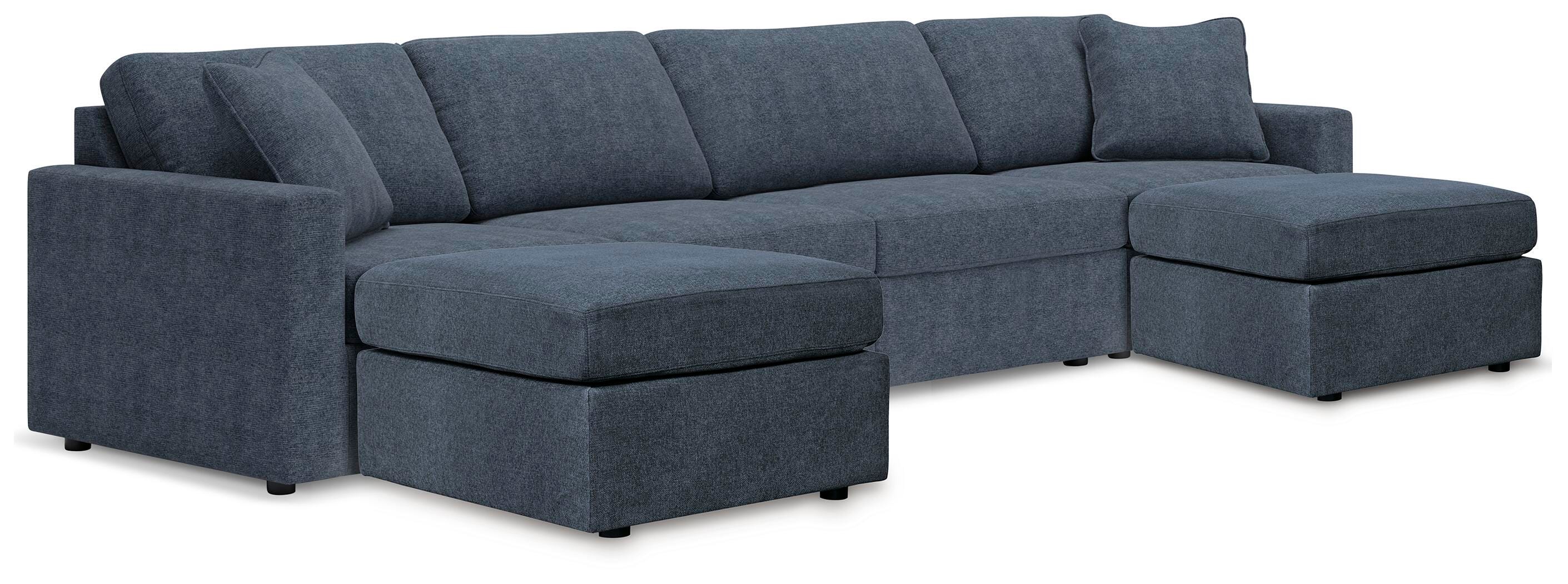 4-Piece Sectional with Ottoman