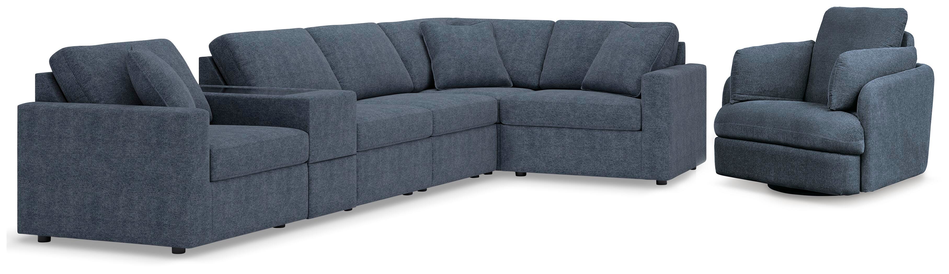 Solstice 6-Piece Sectional and Swivel Glider Recliner