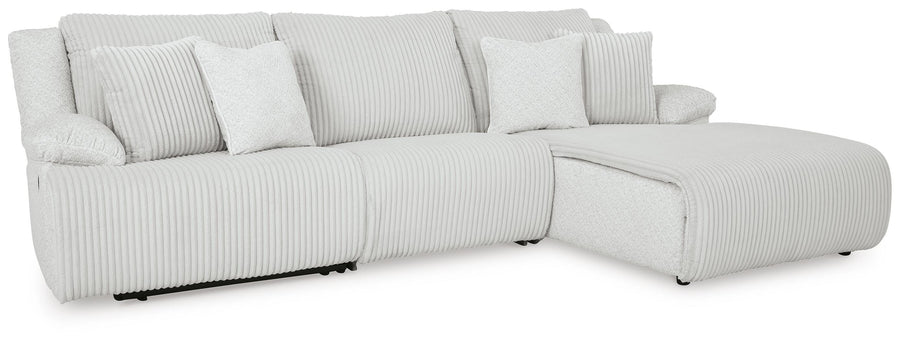 Top Tier 3-Piece Reclining Sectional Sofa Chaise