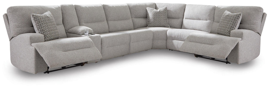 Northgate 7-Piece Power Sectional Reclining Sofa with Storage Console