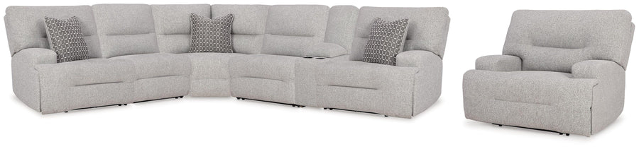 Northgate 6-Piece Power Reclining Sectional and Power Recliner