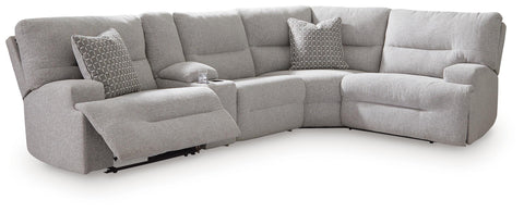 Northgate 5-Piece Power Reclining Sectional with Storage Console