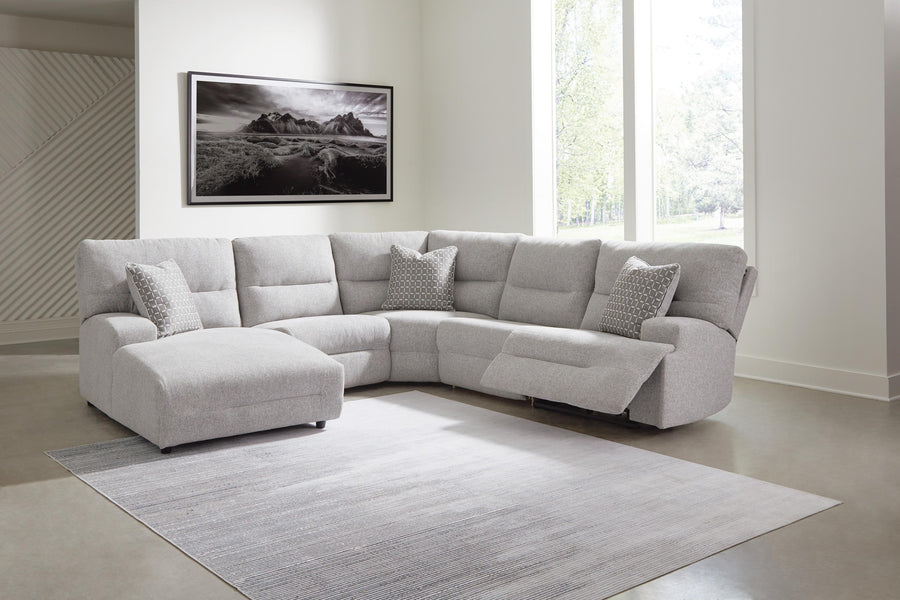 Northgate 5-Piece Power Reclining Sectional with Chaise