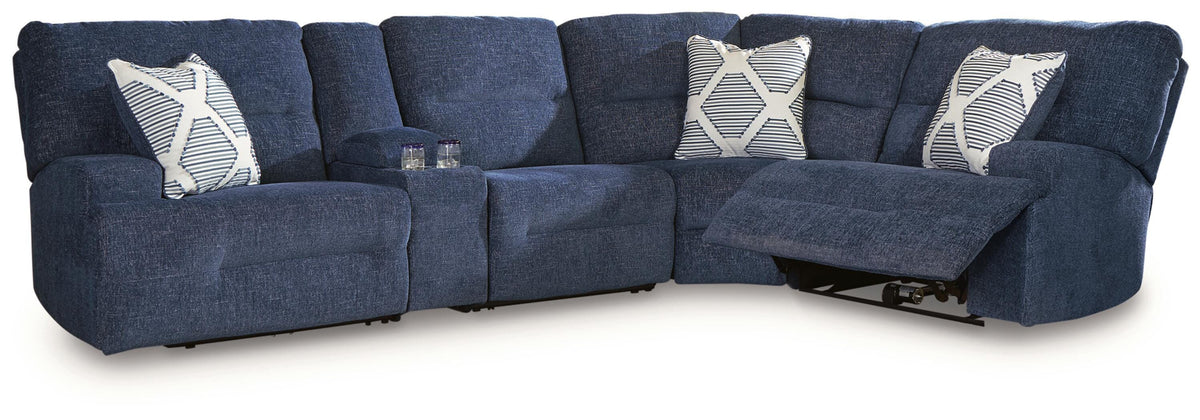 Northgate 5-Piece Power Reclining Sectional with Storage Console