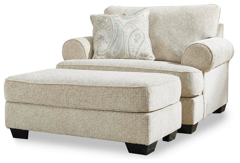 Monaghan Oversized Chair and Ottoman