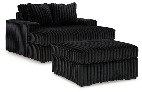 Nightfall Oversized Chaise and Oversized Accent Ottoman