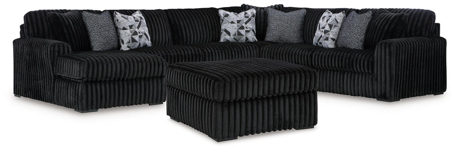 Nightfall 4-Piece Sectional and Ottoman