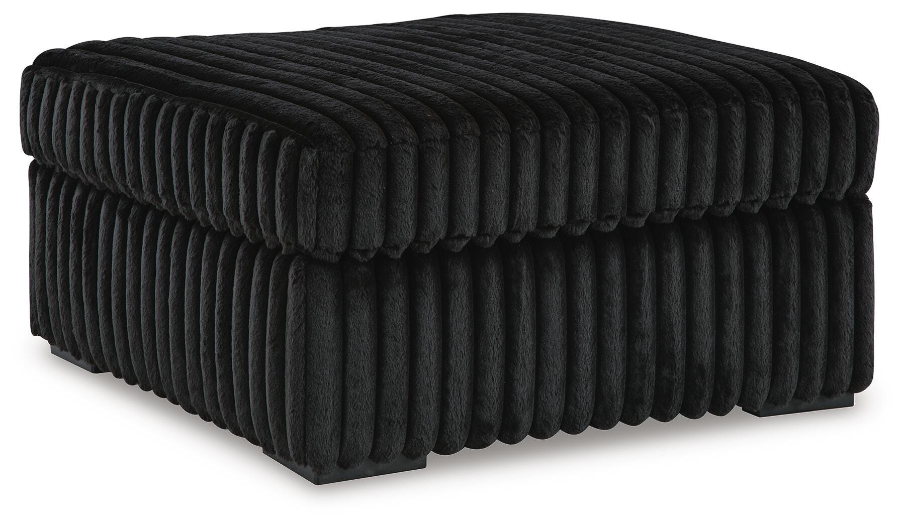 Midnight-Madness Sofa, Loveseat and Oversized Accent Ottoman