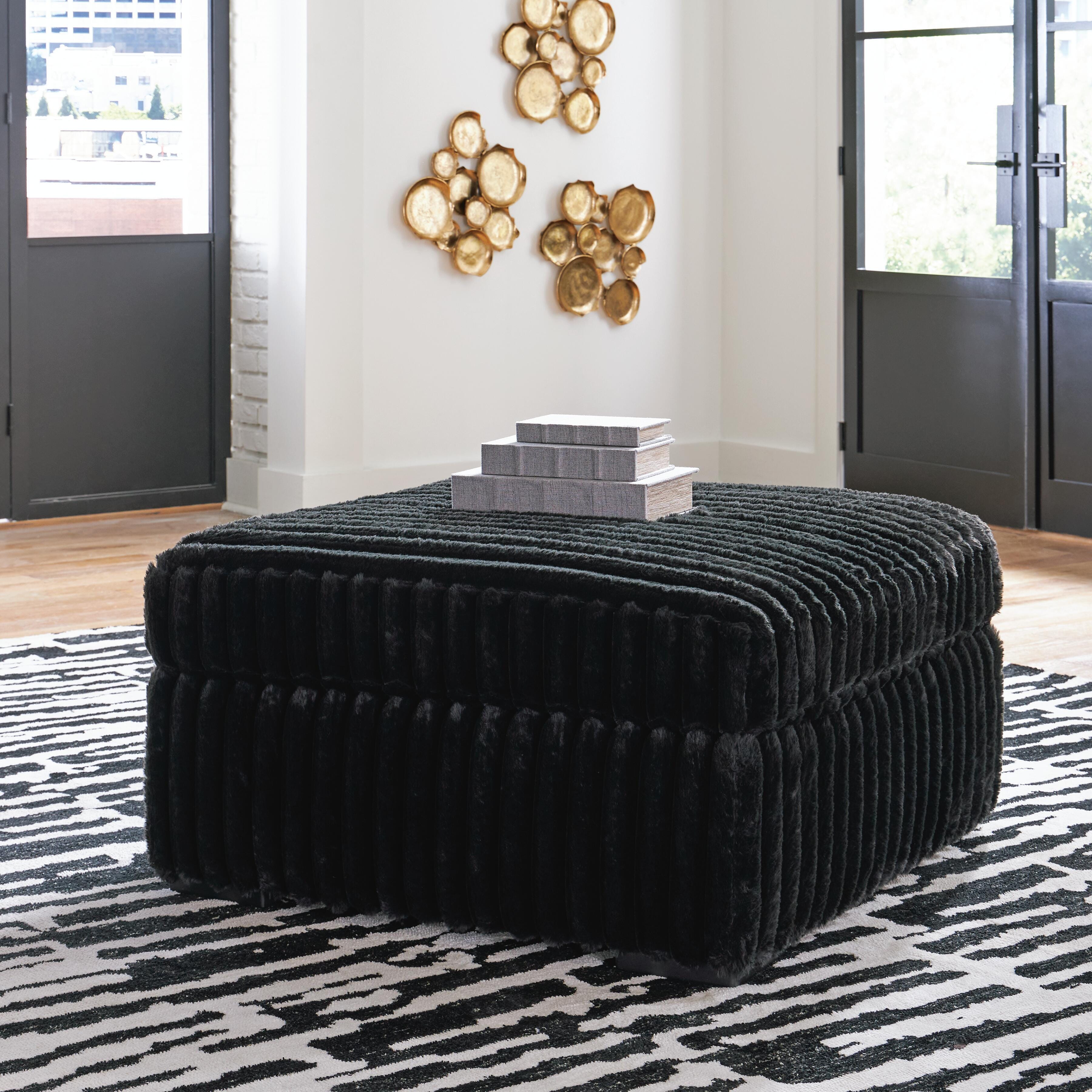 Midnight-Madness 2-Piece Sectional and Ottoman