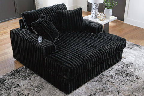 Nightfall 3-Piece Sectional, Chaise and Oversized Accent Ottoman