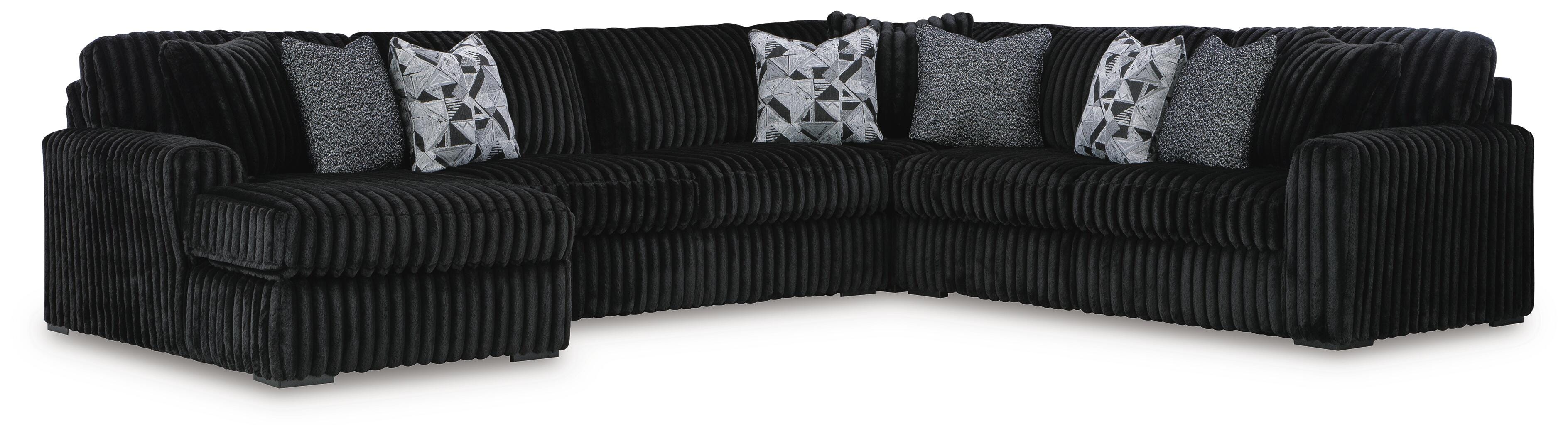 Midnight-Madness 6-Piece Sectional with Chaise