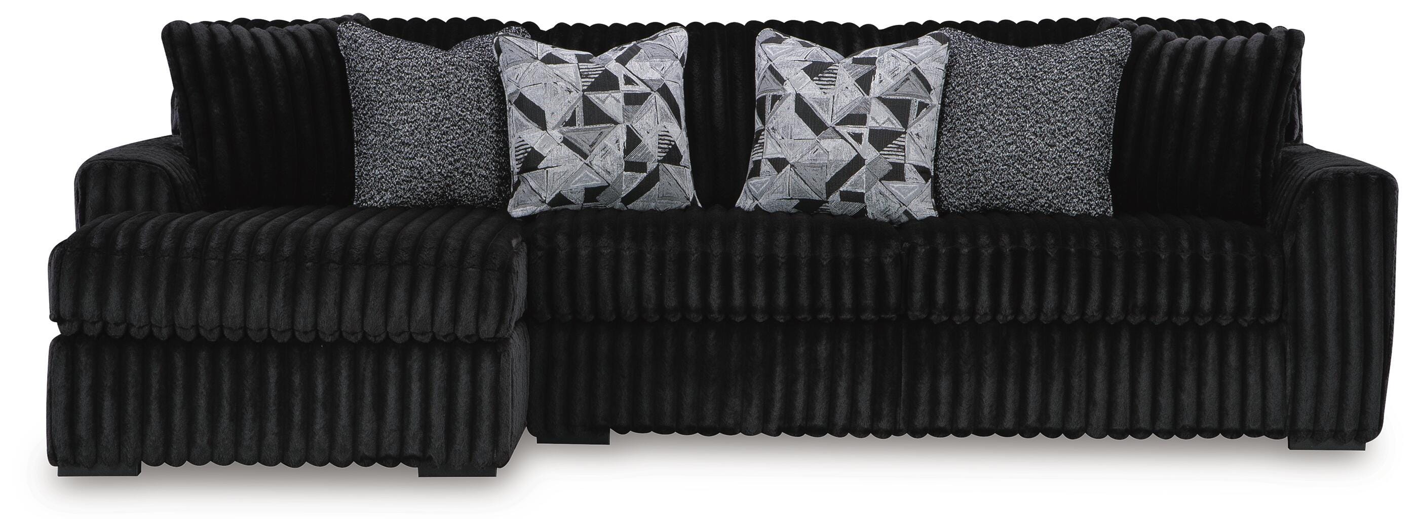 Midnight-Madness 2-Piece Sectional Sofa with Chaise
