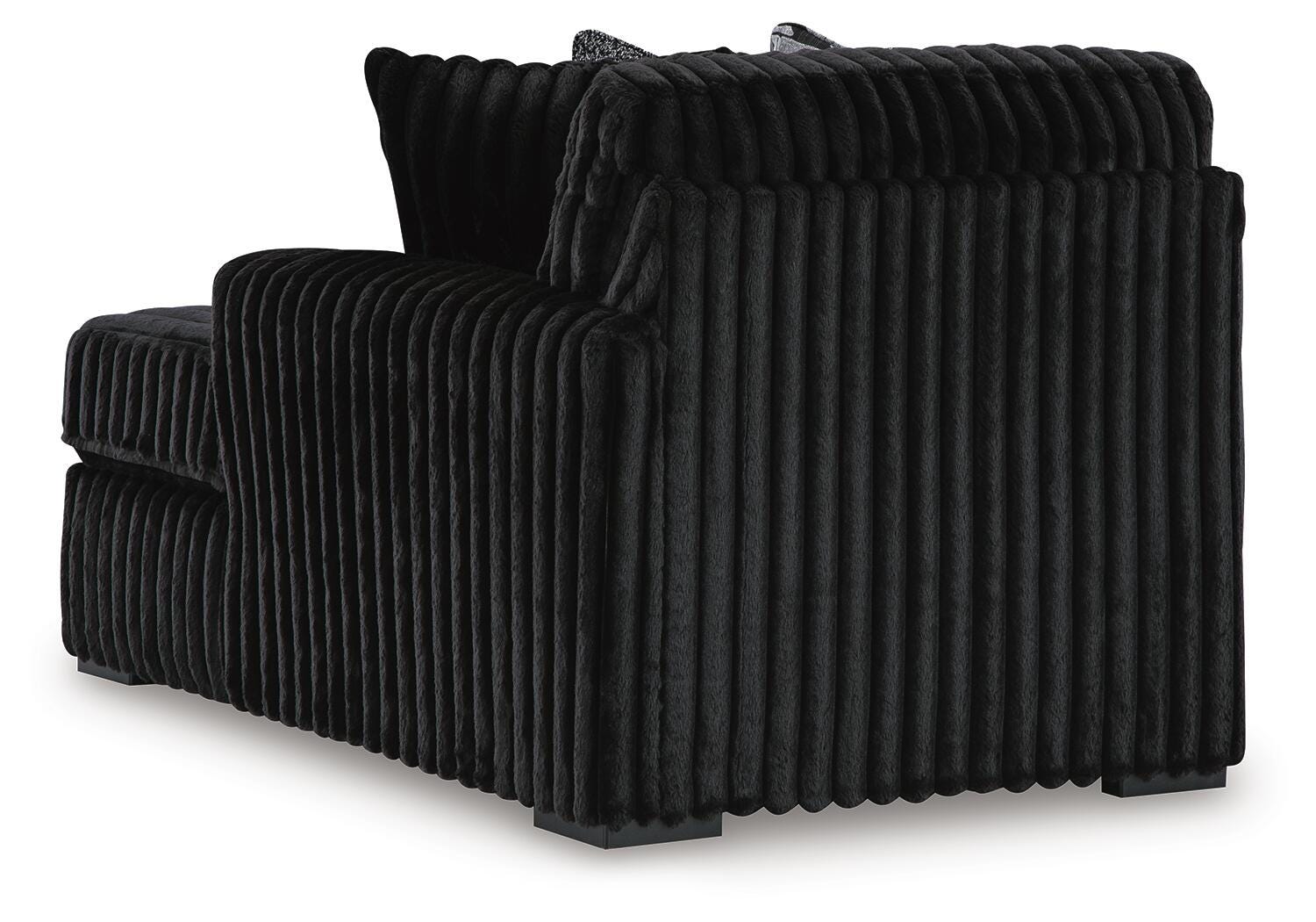 Nightfall 3-Piece Sectional with Double Chaise and Ottoman