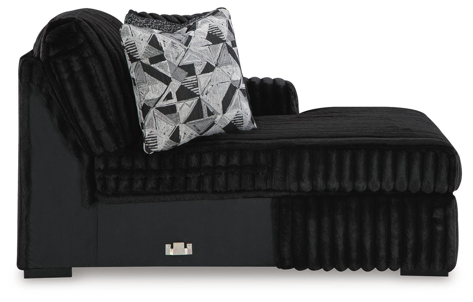 Nightfall 3-Piece Sectional with Double Chaise and Ottoman