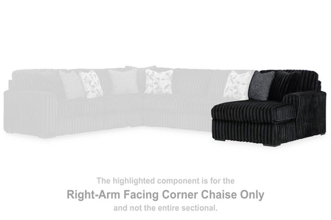 Nightfall 4-Piece Sectional and Oversized Chaise