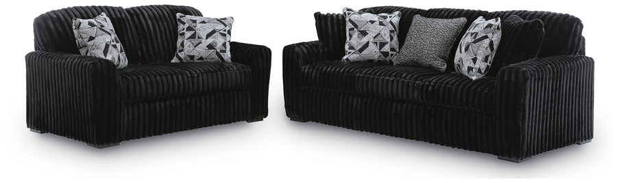 Midnight-Madness Sofa and Loveseat