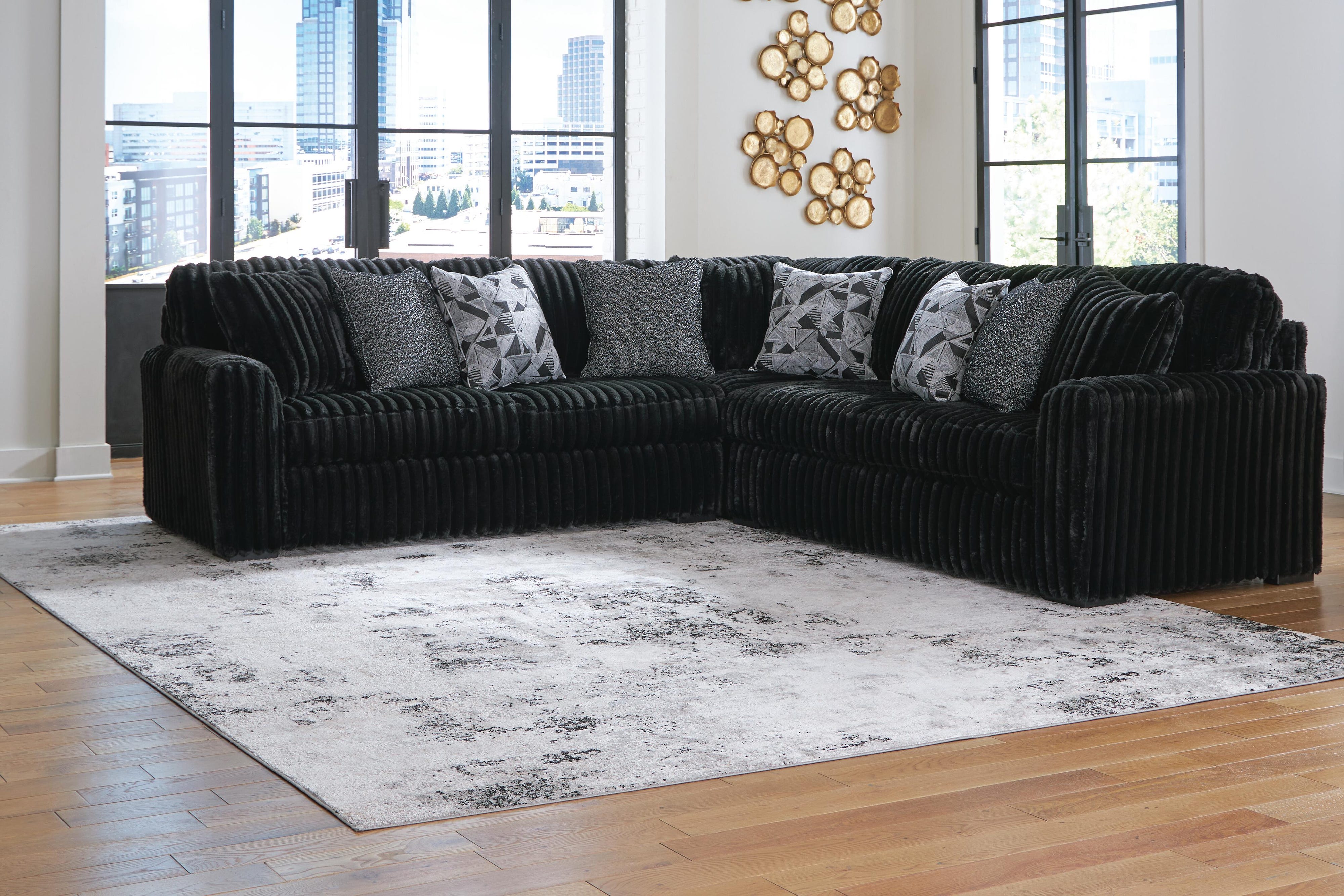 Midnight-Madness 3-Piece Sectional