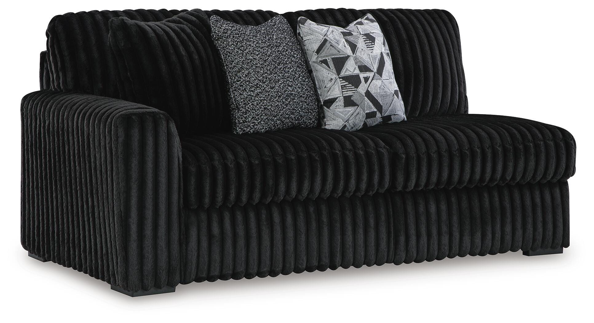 Midnight-Madness 2-Piece Sectional and Ottoman
