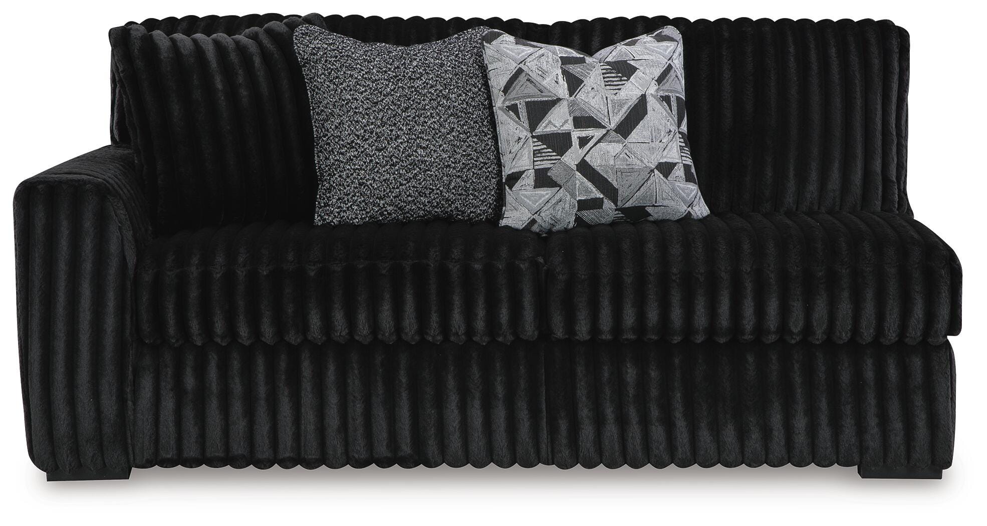 Midnight-Madness 2-Piece Sectional and Oversized Chaise
