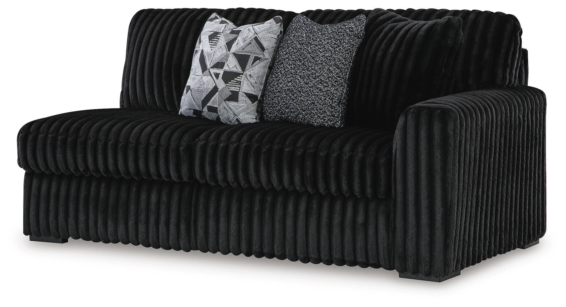 Midnight-Madness 2-Piece Sectional and Ottoman