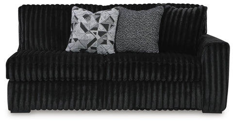 Nightfall 3-Piece Sectional, Chaise and Oversized Accent Ottoman