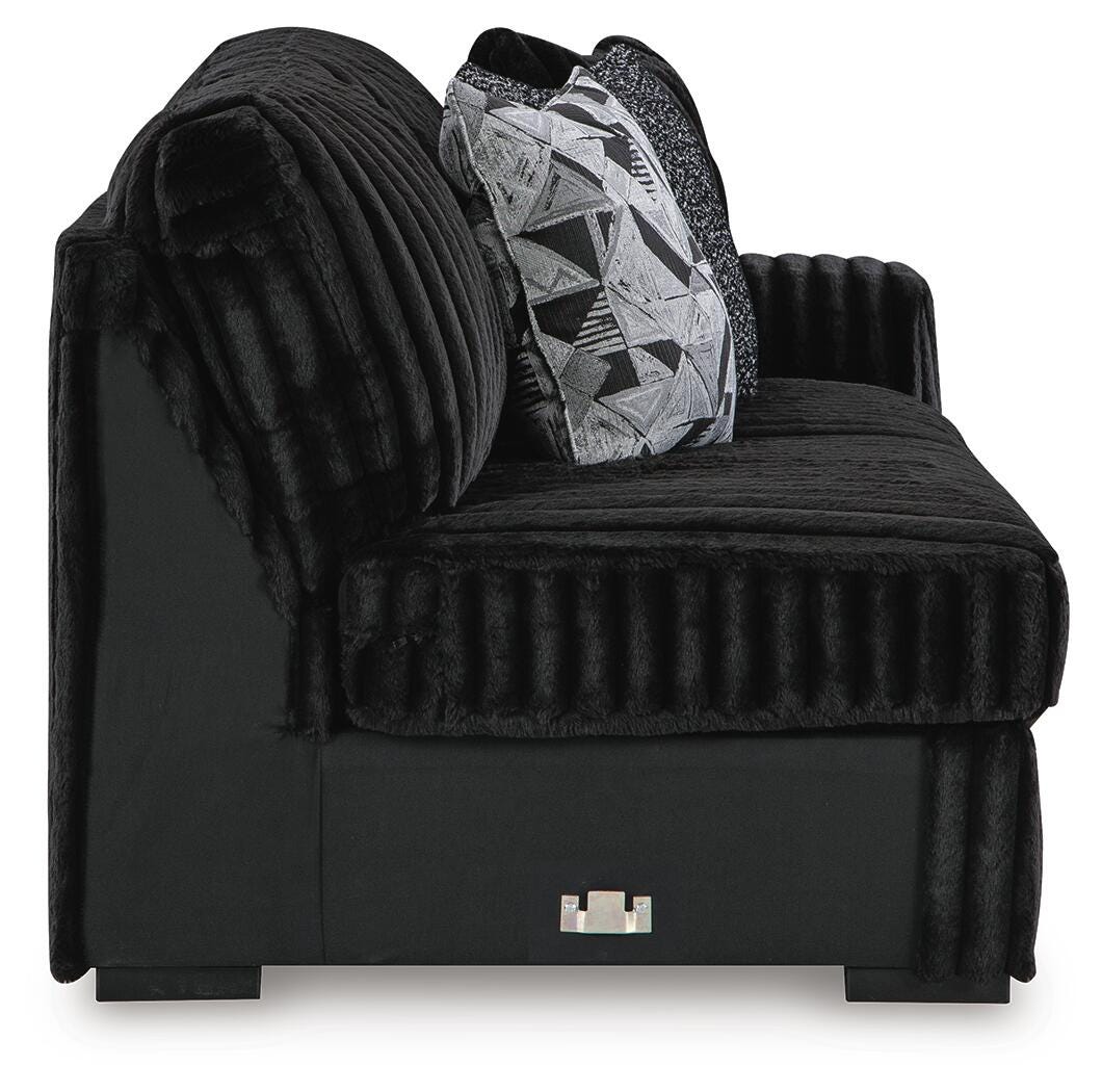 Midnight-Madness 3-Piece Sectional with Chaise