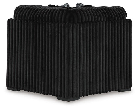 Nightfall 3-Piece Sectional, Chaise and Oversized Accent Ottoman