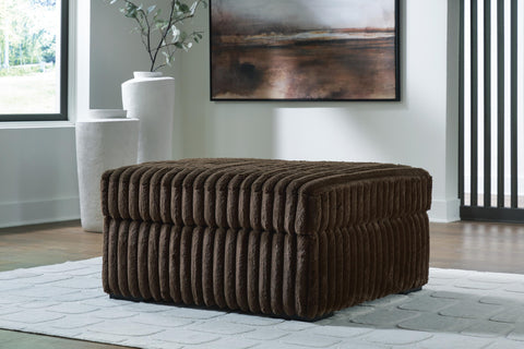 Nightfall Sofa, Oversized Chair and Accent Ottoman