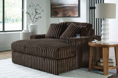 Nightfall Loveseat, Oversized Chaise and Ottoman