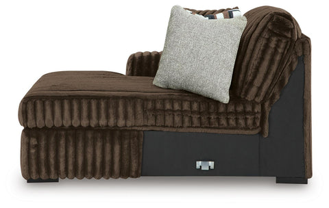 Nightfall 3-Piece Sectional, Oversized Chair and Ottoman