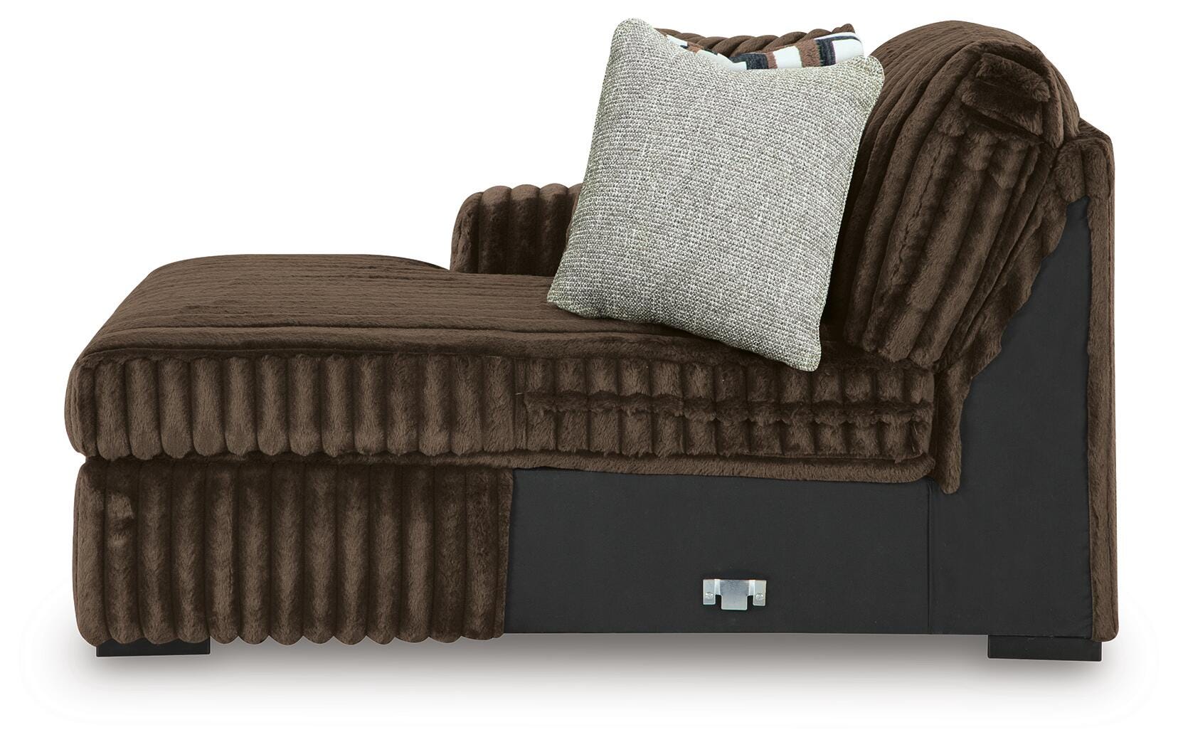 Midnight-Madness 3-Piece Sectional, Oversized Chair and Ottoman