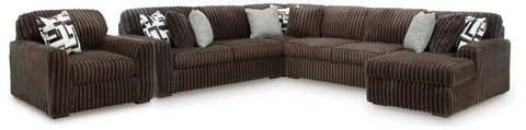 Nightfall 4-Piece Sectional and Oversized Chair