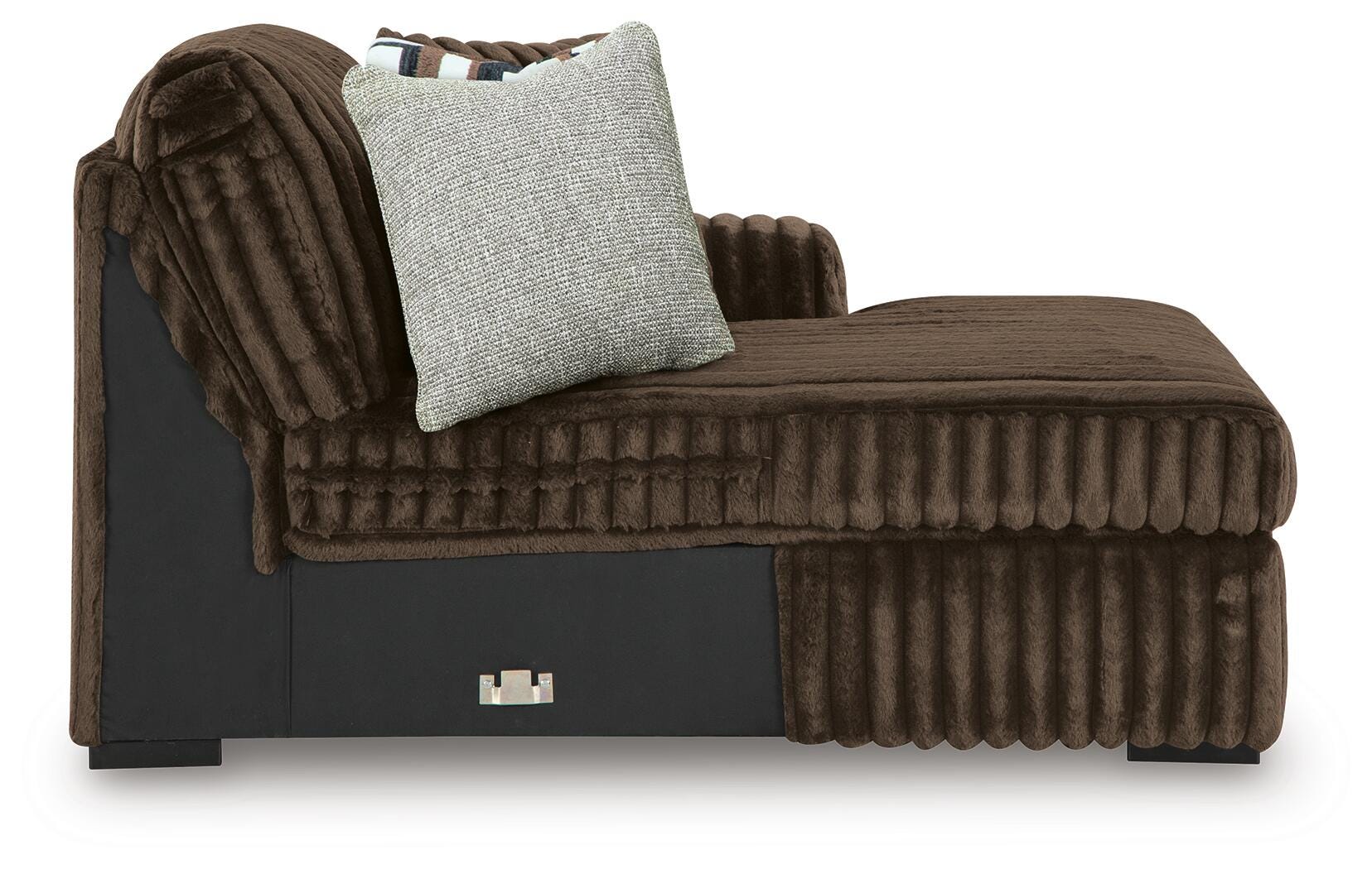 Midnight-Madness 4-Piece Sectional and Oversized Accent Ottoman