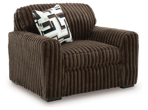 Nightfall 3-Piece Sectional, Oversized Chair and Ottoman