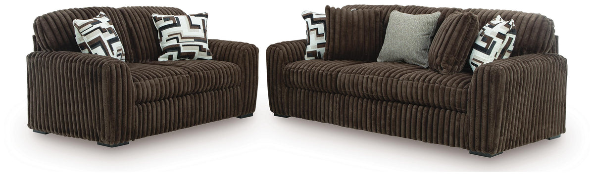 Midnight-Madness Sofa and Loveseat