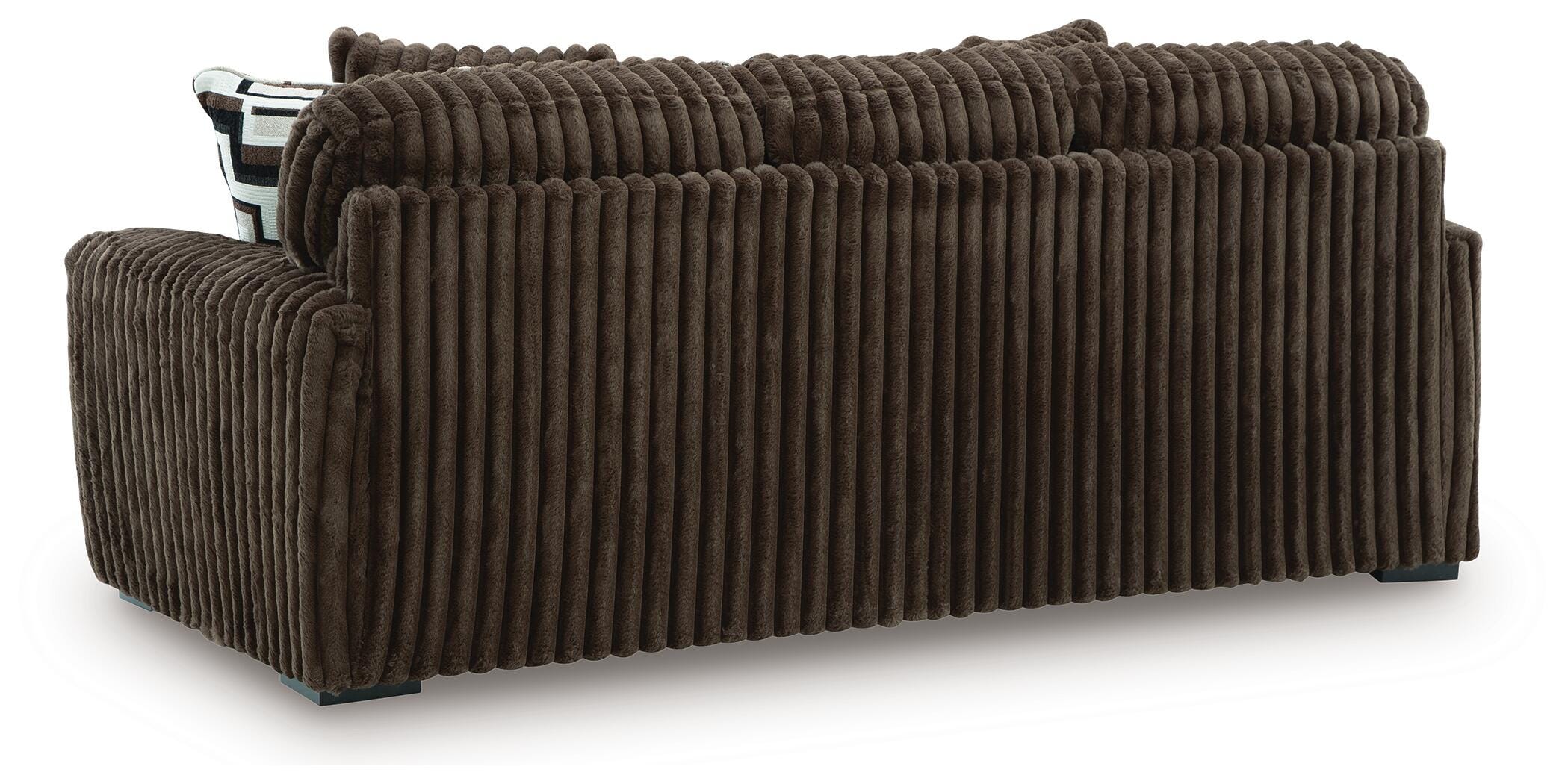 Midnight-Madness Sofa, Loveseat and Oversized Accent Ottoman
