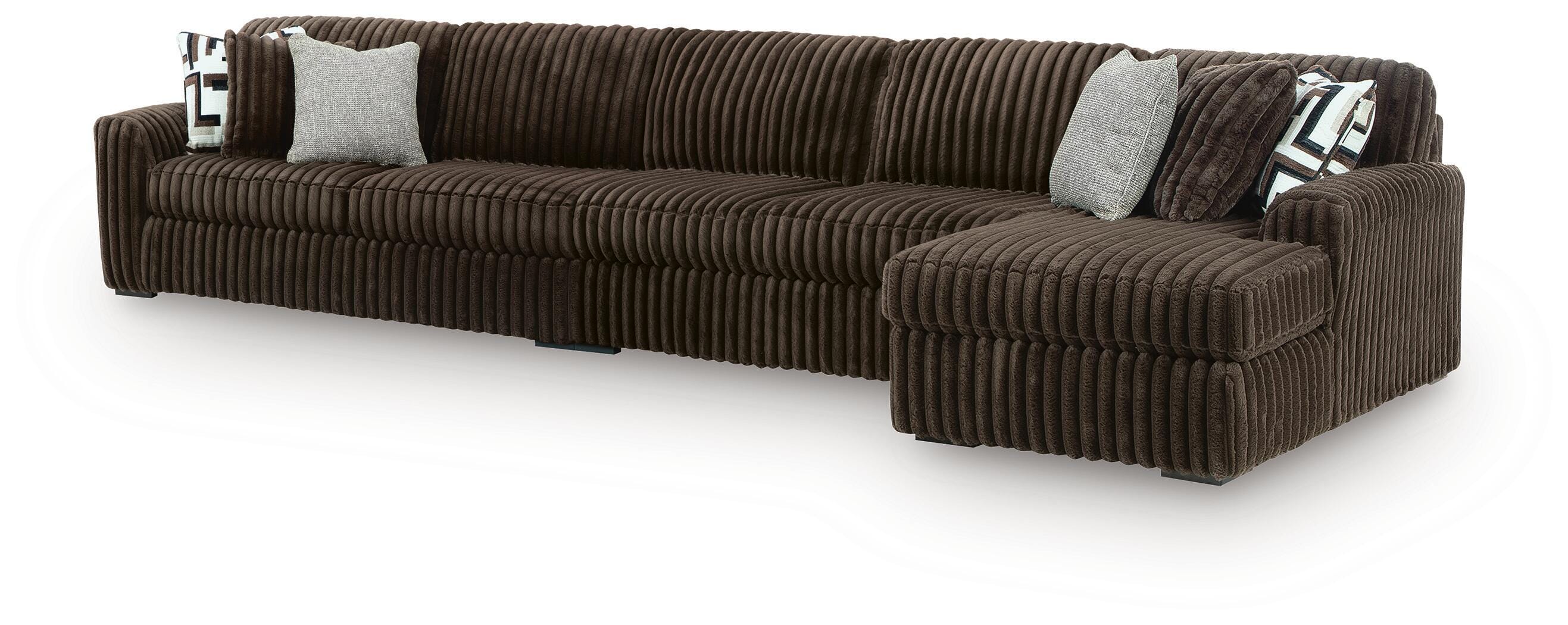 Midnight-Madness 3-Piece Sectional with Chaise