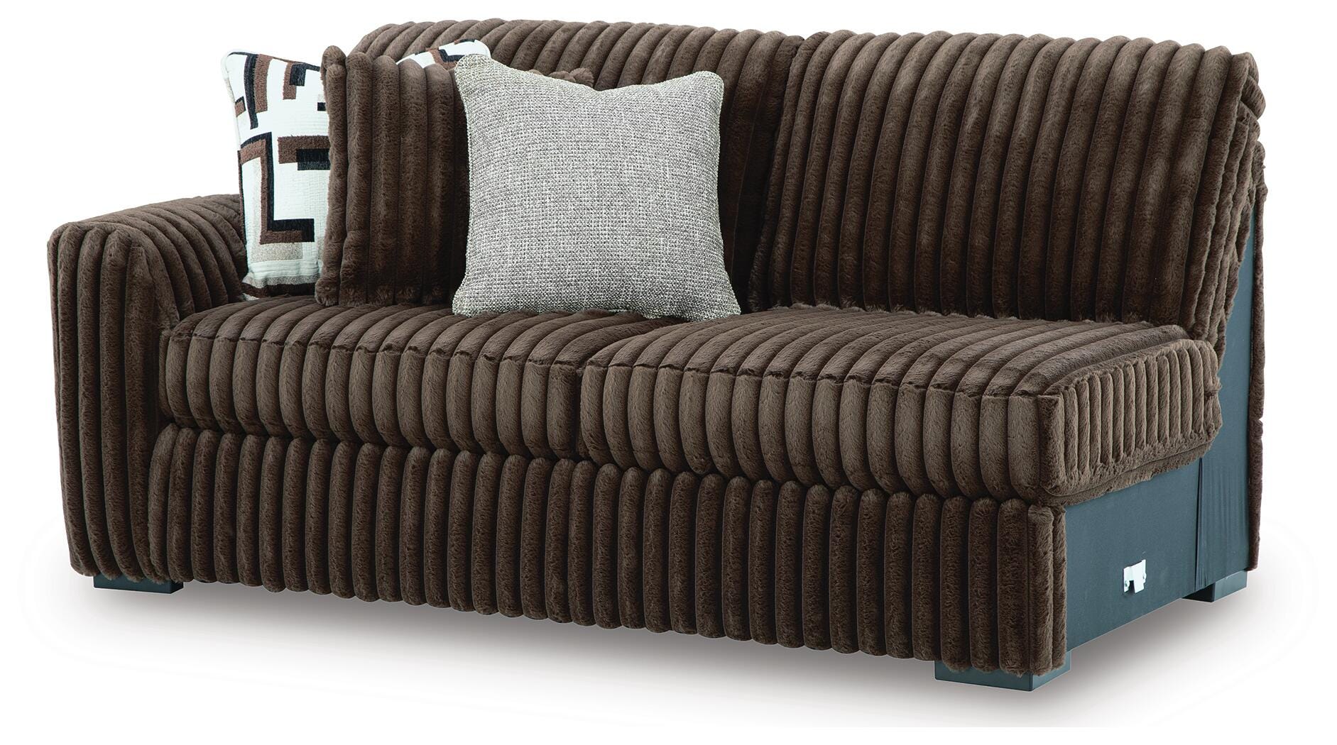 Midnight-Madness 4-Piece Sectional and Oversized Accent Ottoman