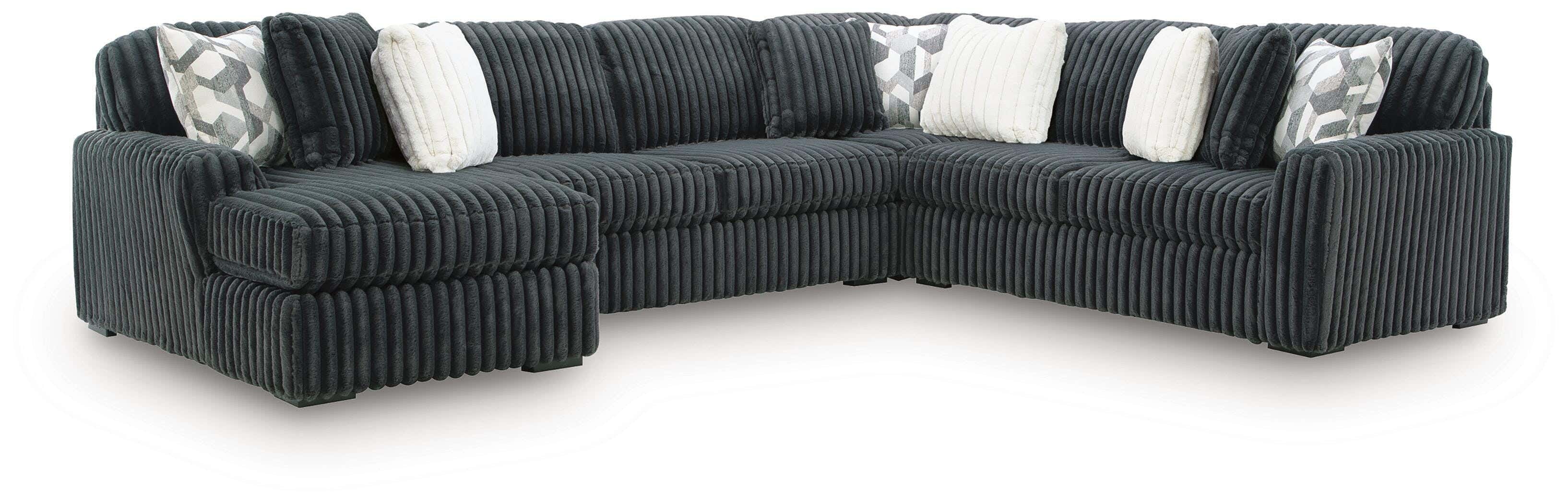Nightfall 4-Piece Sectional and Ottoman