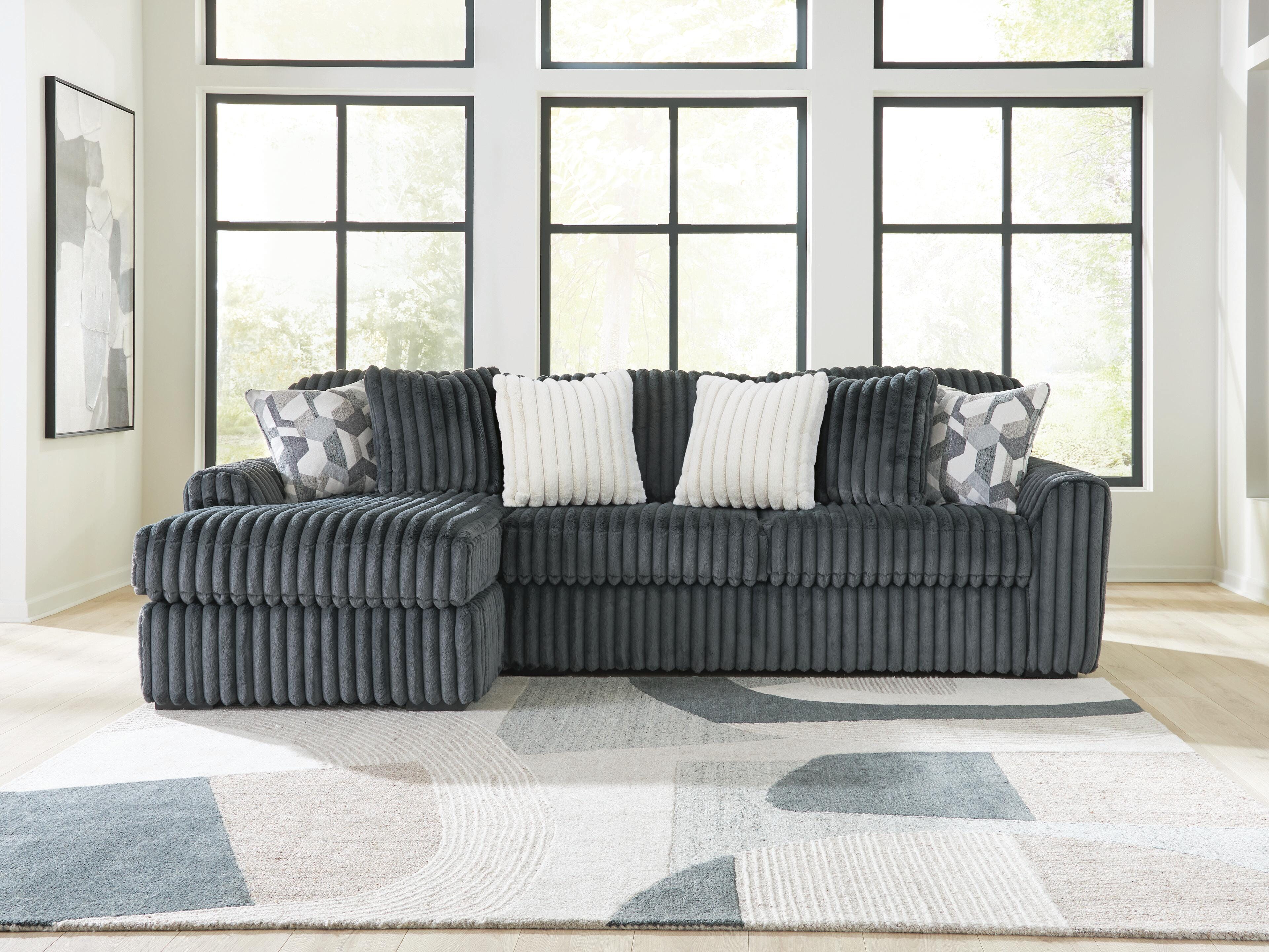 Midnight-Madness 2-Piece Sectional Sofa with Chaise