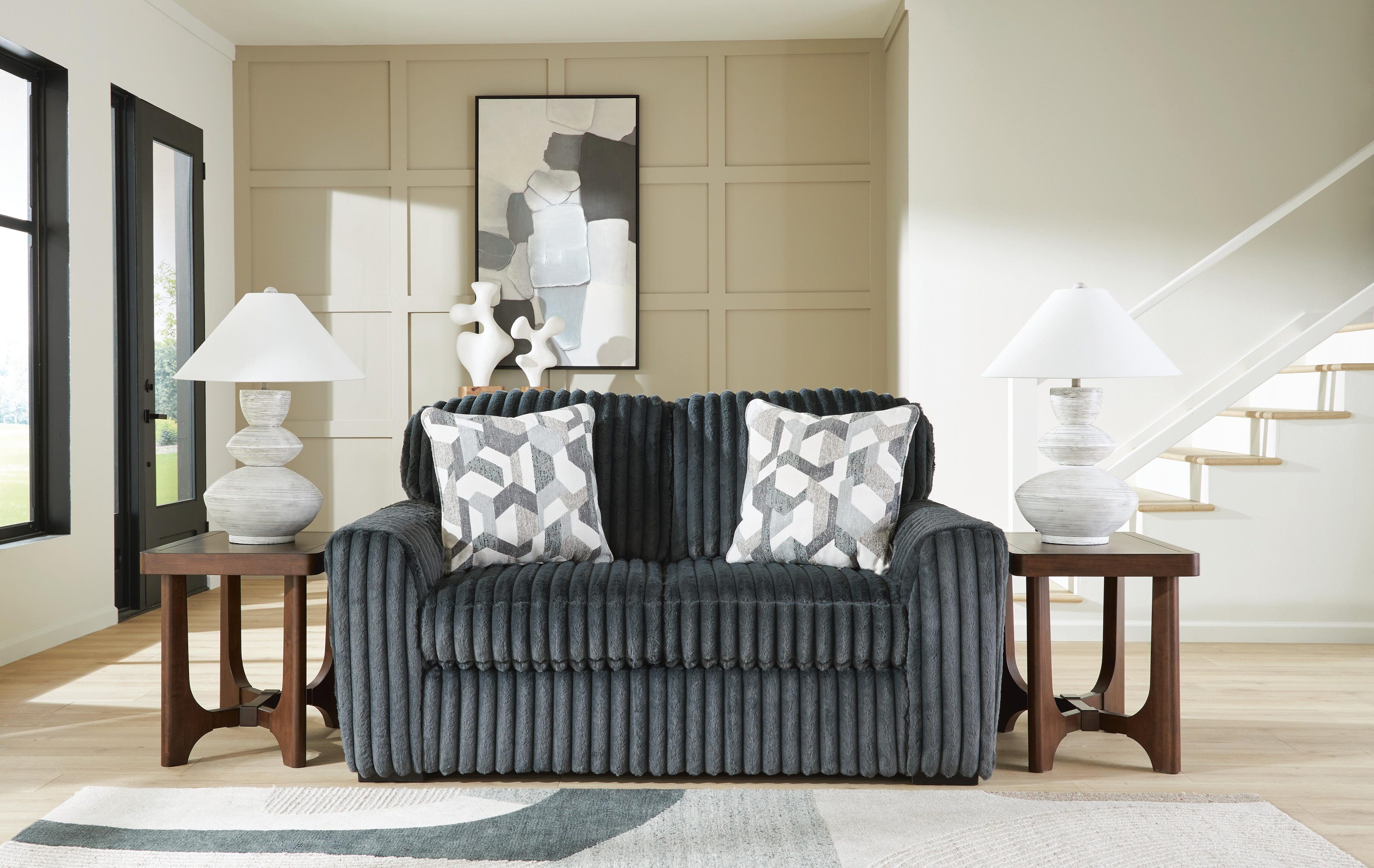 Midnight-Madness Sofa and Loveseat