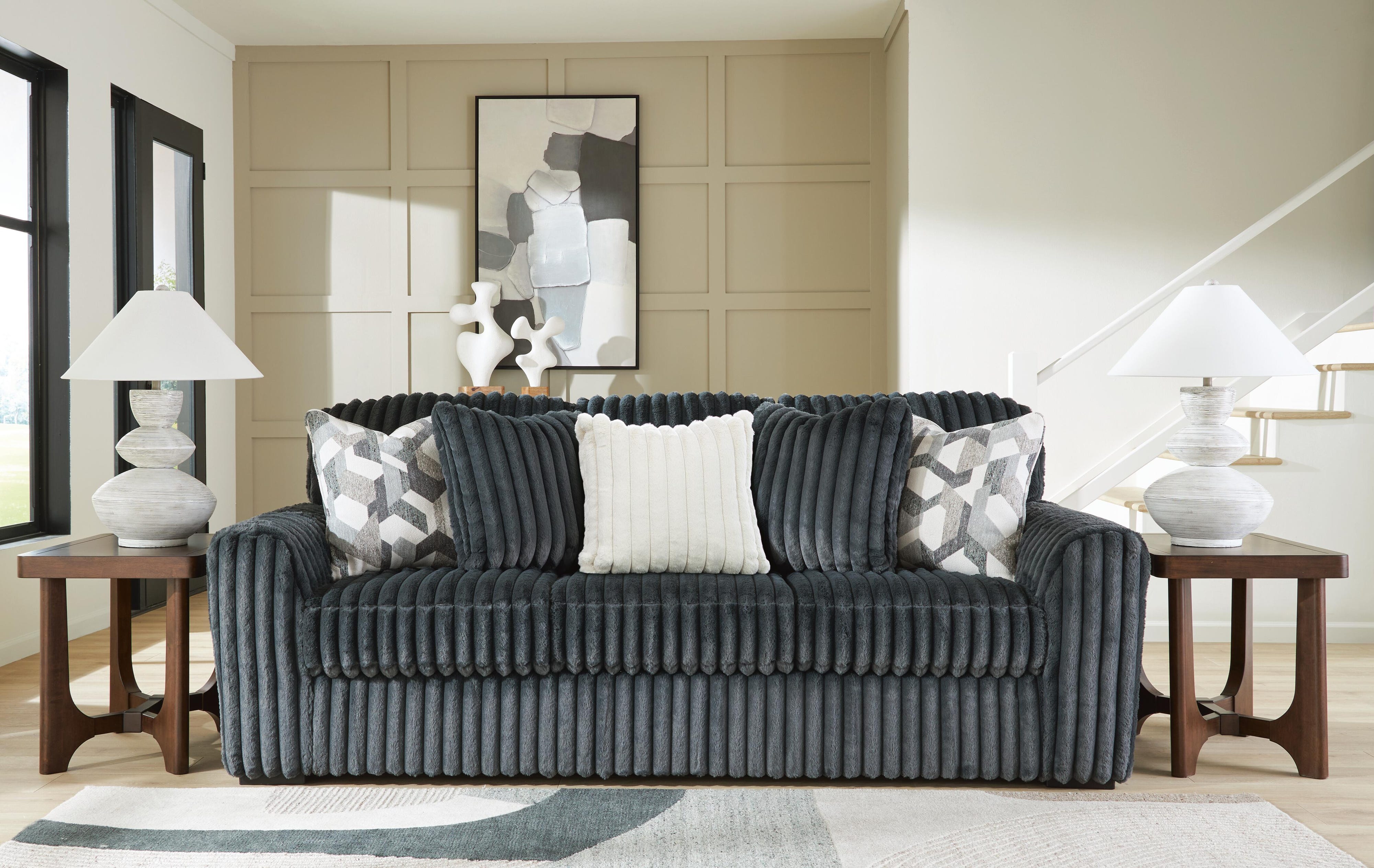 Midnight-Madness Sofa and Loveseat