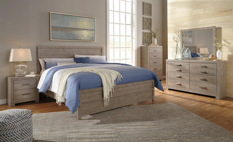 Culverbach Panel Bed, Dresser, Mirror, Chest and 2 Nightstands